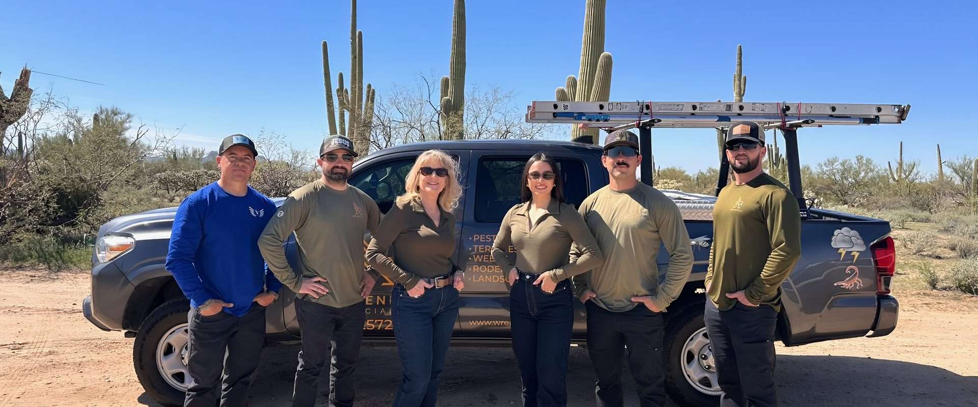 The Wren Pest Specialists team — veteran owned pest control serving Tucson since 2002