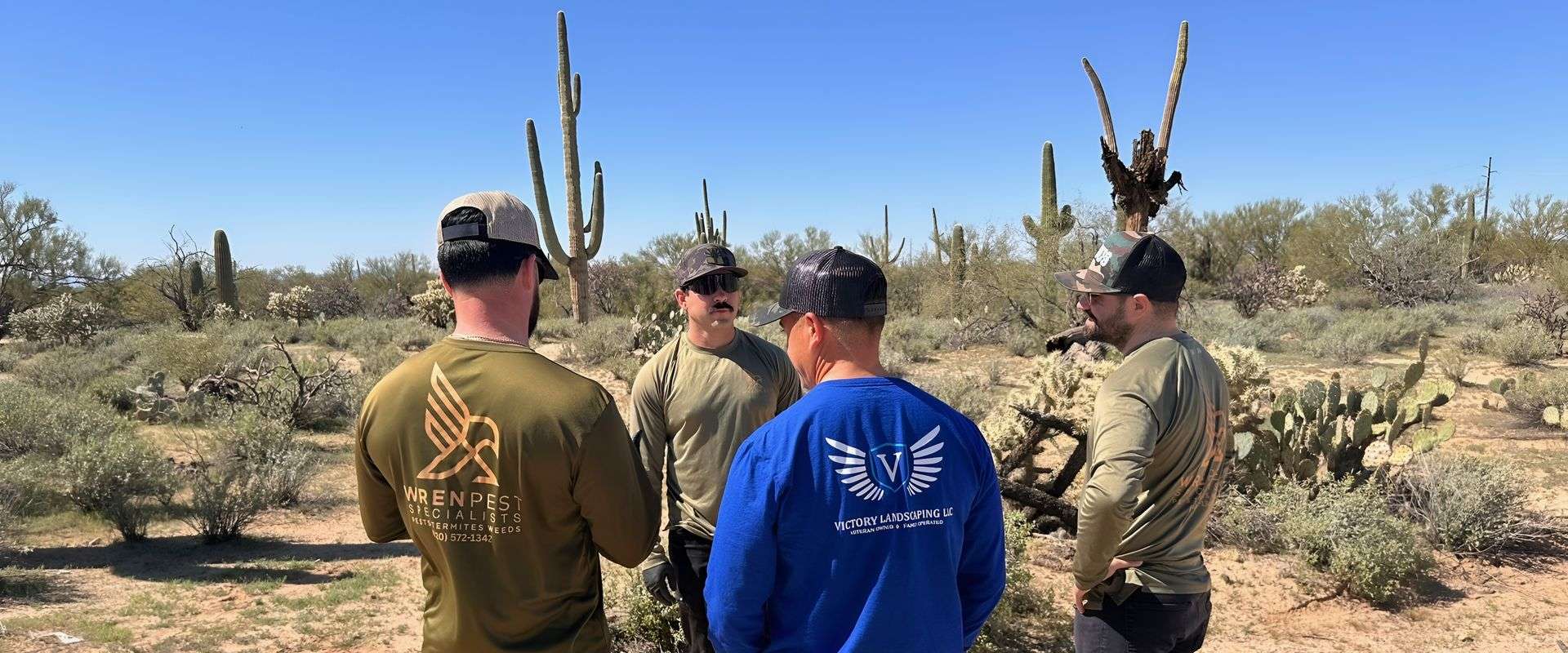 Wren Pest Specialists team planning pest control service in Tucson